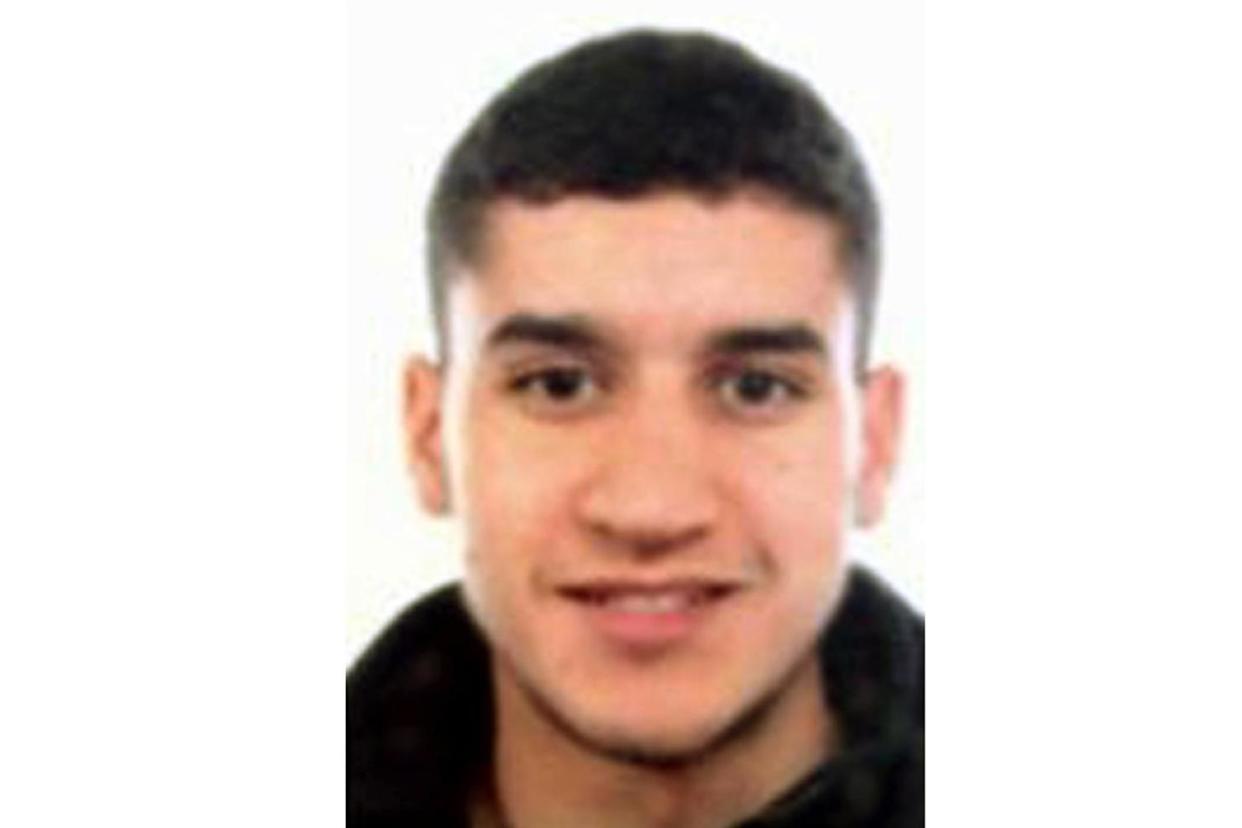 Younes Abauyaaqoub: the alleged terrorist suspect wanted in connection with the terrorist attacks in Barcelona and Cambrils: EPA