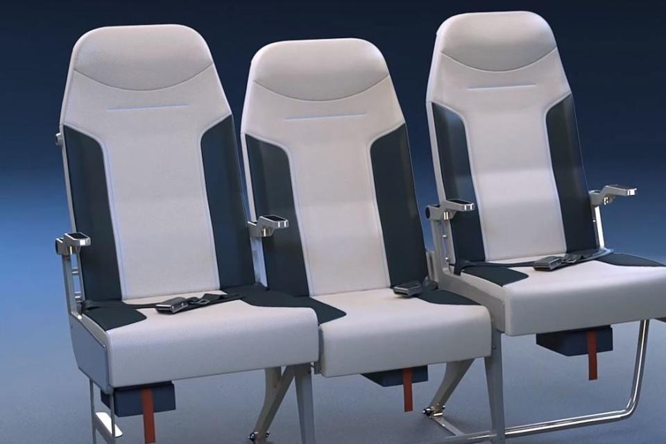 A new staggered seating design that makes flying in the middle seat more comfortable has received approval from the Federal Aviation Administration (FAA), the US civil aviation body.The S1, an innovative seating structure that puts the middle airline seat several inches lower than and further back from the aisle and window seats, has already received orders from an unnamed US airline since gaining approval.It will be installed on 50 aircraft by the end of 2020, reports Fast Company. Molon Labe Seating has been developing the product for five years, with the aim of creating a type of seating that increases passengers’ comfort without reducing a plane’s capacity.The seats’ design also means every traveller has elbow room: armrests are angled so that the middle passenger can use the back portion and the window and aisle passengers can use the front.To make the middle seat even more desirable, at 21 inches rather than 18 it is several inches wider than the adjacent chairs in the S1 model.Every seat also comes with its own smartphone or tablet holder, USB port and latchless table.“We have discovered that what looks like a small stagger actually makes a huge difference,” said Molon Labe founder Hank Scott. “The trick is to actually sit in the seat. In fact, our main sales tool is to ship seats to airlines so they can sit in them.”While the S1 is designed for short-haul commuter flights, the company is also developing staggered S2 and S3 models for long-haul journeys, which come with the widest seats plus the biggest inflight entertainment systems in economy class on the market.The seats also have an optional bonus feature called “side slip”, which enables the aisle seat to slide over the centre seat.This design quirk means the aisles can be made wider during boarding, allowing passengers to get on and off the plane more quickly.