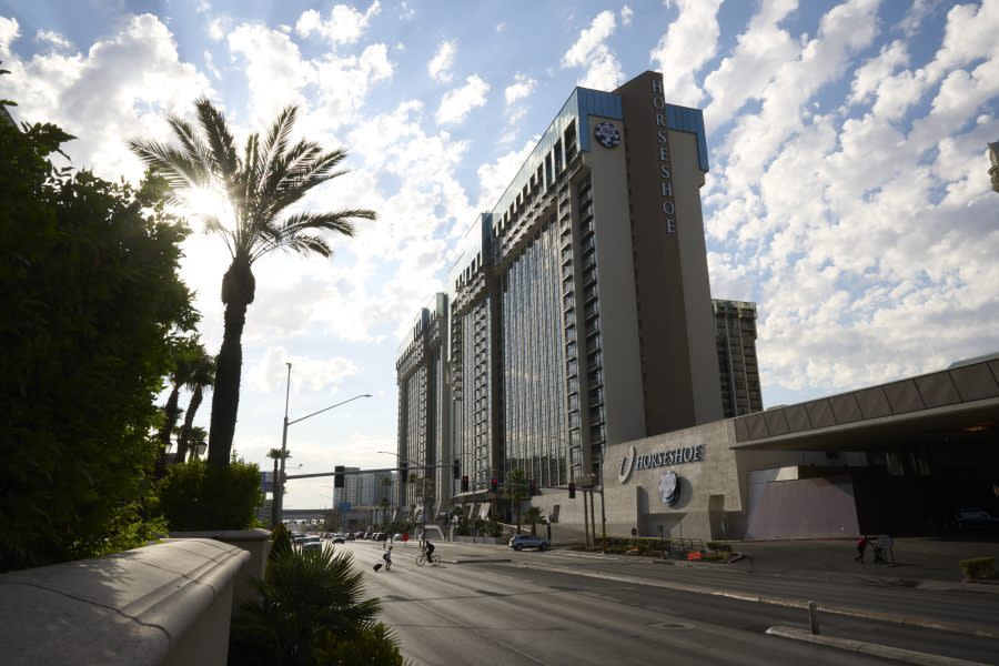 <em>The Horseshoe hotel and casino in Las Vegas, Nevada, US, on Friday, July 28, 2023. Photographer: Bridget Bennett/Bloomberg via Getty Images.</em>