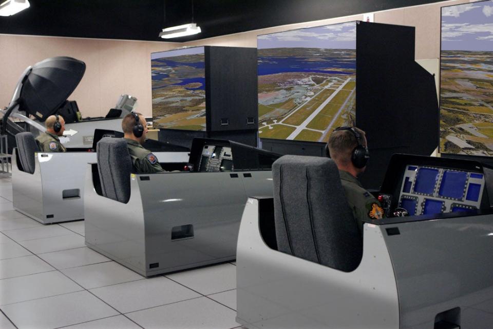 Airmen participating in an earlier Virtual Flag event at Kirtland Air Force Base, New Mexico. <em>U.S. Air Force</em>