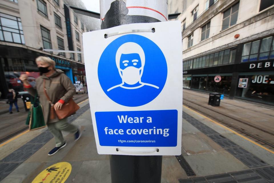 People must wear face coverings in more settings such as cinemas and theatres (PA) (PA Archive)