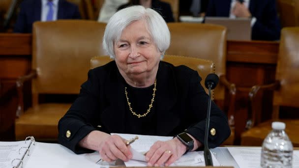 PHOTO: Treasury Secretary Janet Yellen attends a U.S. House Ways and Means Committee hearing in Washington, Mar. 10, 2023. (Evelyn Hockstein/Reuters)