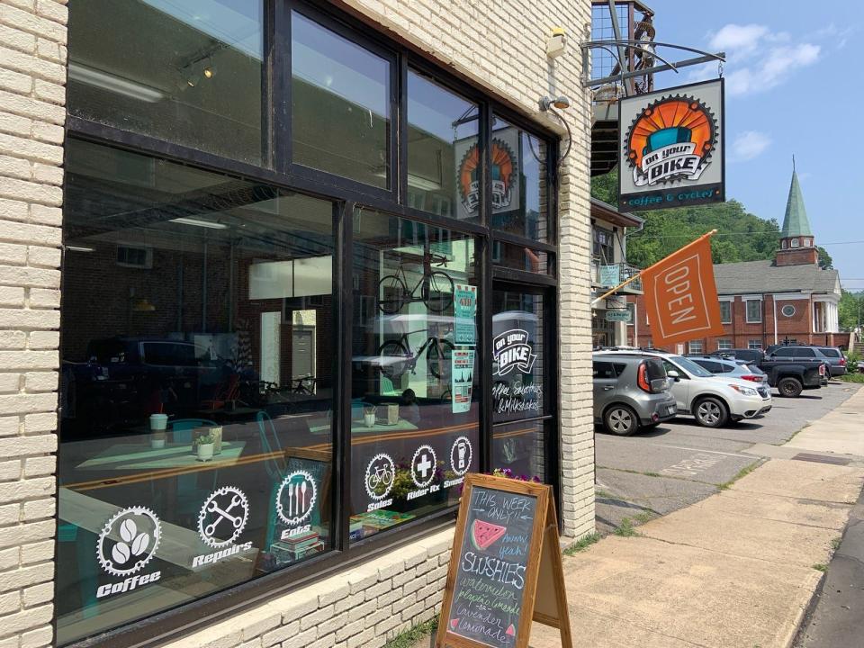 On Your Bike, a newly opened cafe and bike shop in downtown Marshall, is located at 133 S. Main St.