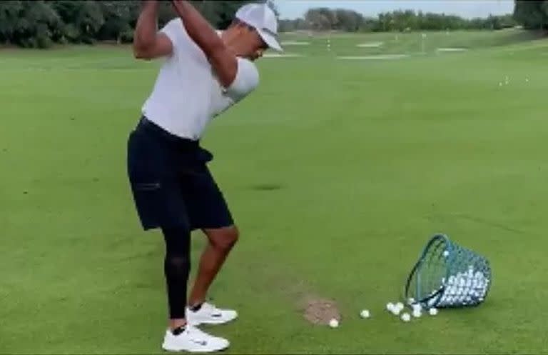 La imagen de Tiger Woods, deseoso de volver