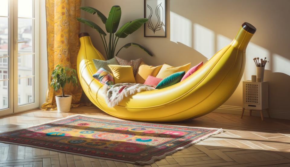 An image of a banana bed. 