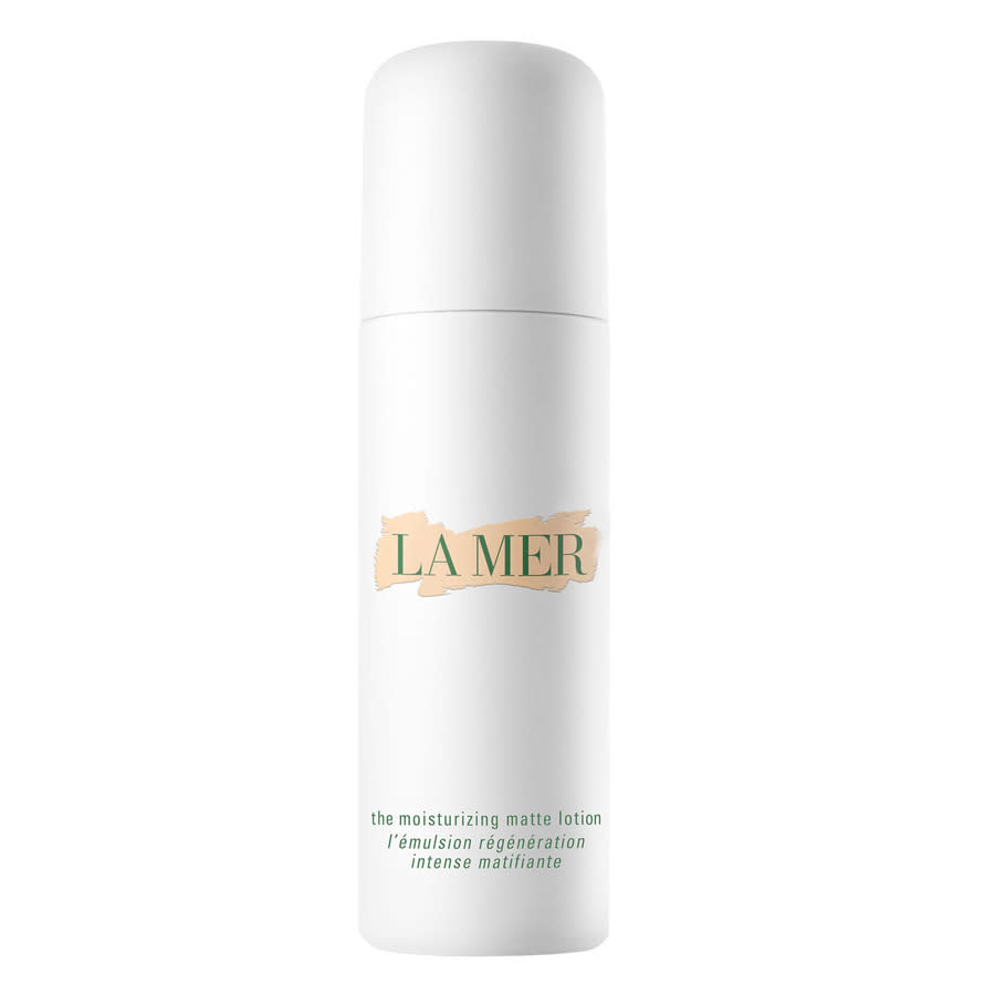 <p>Start your skin off right with a moisturizer that will hydrate your complexion without creating an oil slick. “I love La Mer oil absorbing lotion,” say Nazarian. “Since we still have to moisturize year-round, the heat of summertime can cause lotions to mix with sweat, leaving our skin feeling dirty and shiny. This particular product is wonderful at absorbing oil and sweat and keeping skin matte.” Looking for a moisturizer with SPF? Try Fre Defense Facial Moisturizer SFP 30 (<a rel="nofollow noopener" href="https://www.freskincare.com/products/protect-me" target="_blank" data-ylk="slk:Fré;elm:context_link;itc:0;sec:content-canvas" class="link ">Fré</a>, $50). Fre’s entire product line is designed for skin that sweats. The ultra-light moisturizer is hypoallergenic and non-comedogenic, so it won’t clog pores and trigger breakouts either.<br><a rel="nofollow noopener" href="http://www.cremedelamer.com/product/5834/48607/moisturizers/the-new-moisturizing-matte-lotion/weightless-matte-finish" target="_blank" data-ylk="slk:Cremedelamer;elm:context_link;itc:0;sec:content-canvas" class="link ">Cremedelamer</a>, $260<br>(Photo: La Mer) </p>