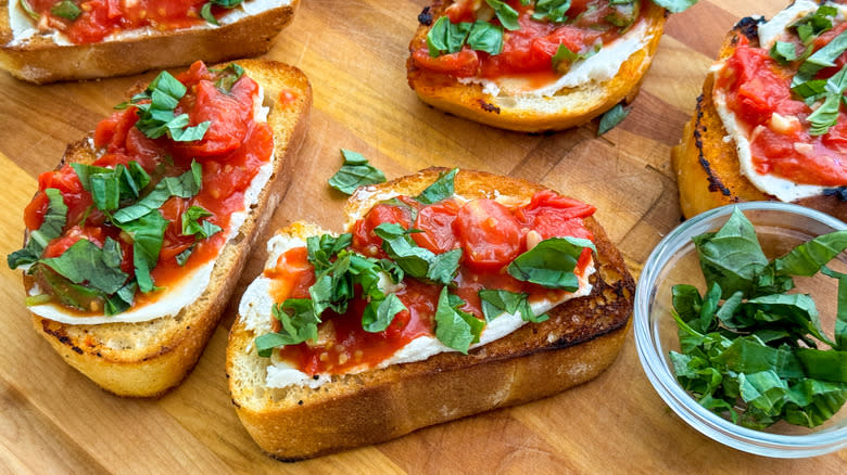 bruschetta on board