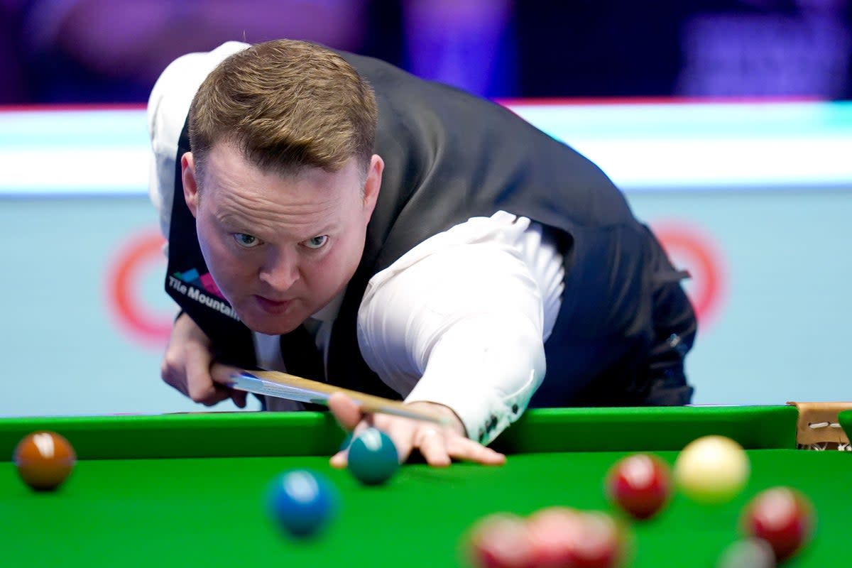 Shaun Murphy opened up at the Aldersley Arena with a break of 104 and finished off with 133 (John Walton/PA) (PA Wire)