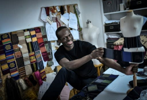 Back to his roots: Fashion designer Imane Ayissi is on a mission to use indigenous African materials in elite Paris haute couture