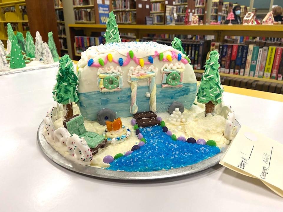 This festive holiday gingerbread house was entered into the adult category during a previous year's contest at the Adrian District Library. The 19th annual gingerbread house contest at the library in downtown Adrian returns this holiday season. Houses can be entered into four categories for judging and voting: adults/teens, family, older kids, and younger kids.