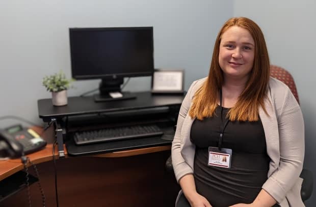 'It's very humbling to be in this position and be able to hear people's stories and to be able to offer that support to them and find them the best place for that support,' says Community Mental Health intake worker Star Milton, who works in Summerside. (Submitted by Star Milton - image credit)