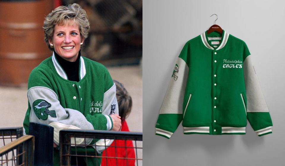 Princess Diana, Philadelphia Eagles, jacket, university, sportswear