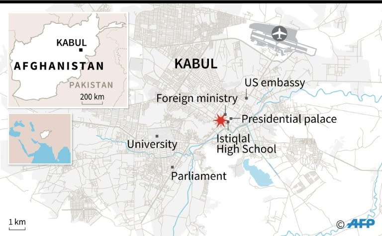 The blast happened near Istiqlal high school in Kabul