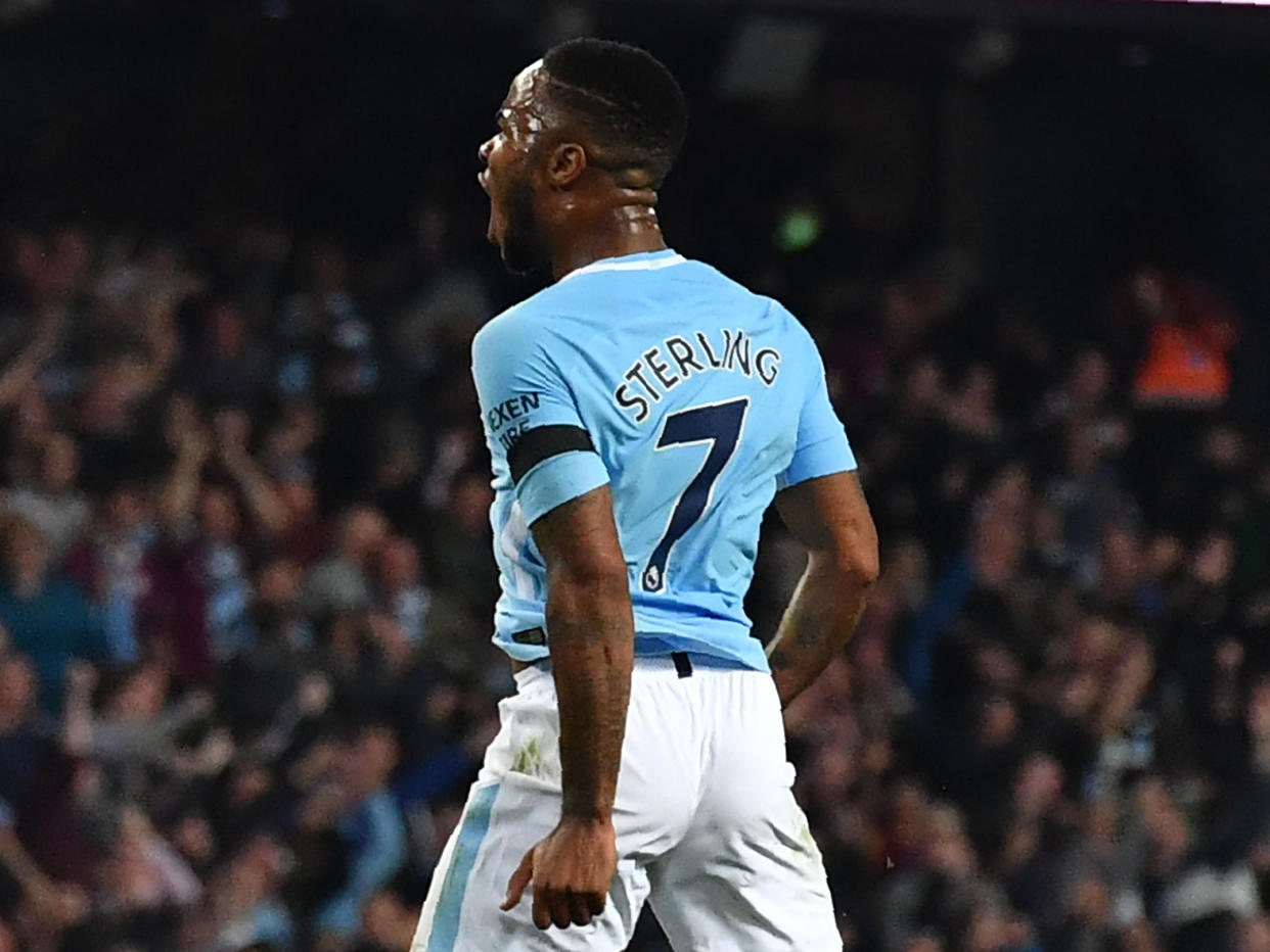 Sterling rescued the point for City on the night: Getty