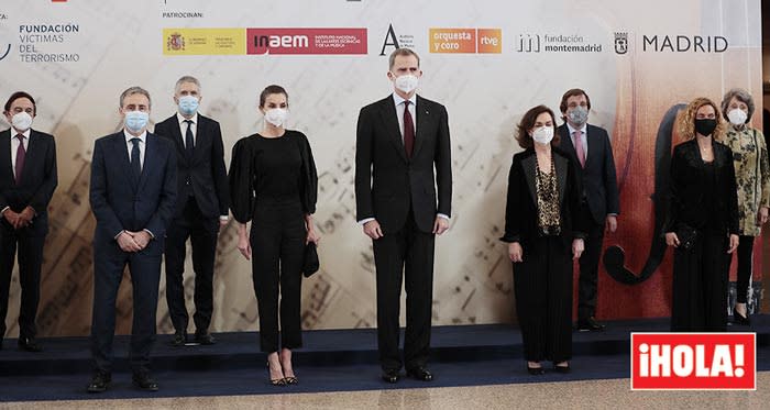 Don Felipe y doña Letizia en el concierto homenaje a las víctimas del terrorismo 2021