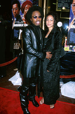 Eddie Griffin and his gal at the Hollywood premiere of Touchstone's Double Take