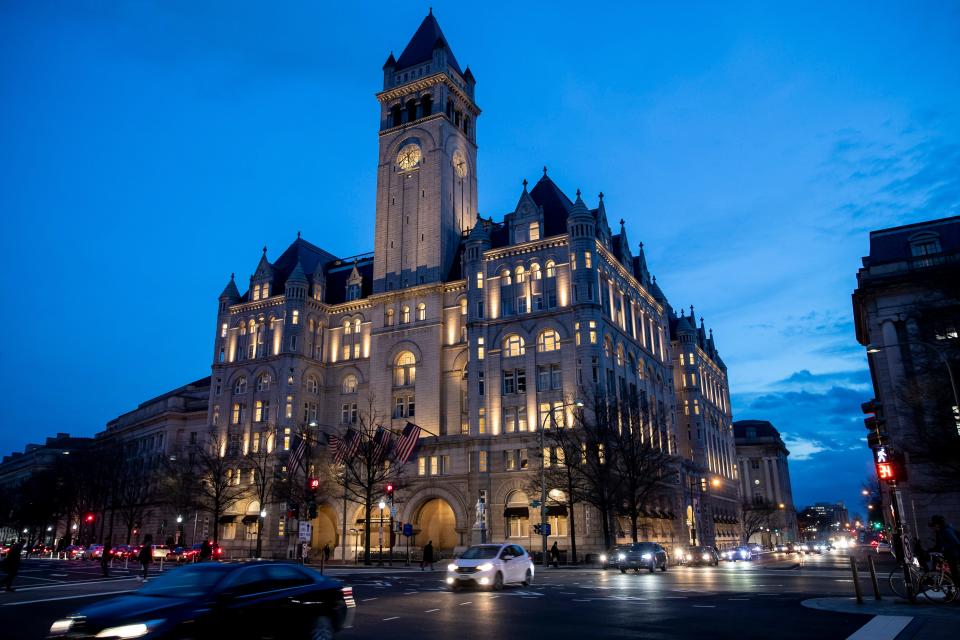 Trump International Hotel in Washington, D.C., is at the center of lawsuits accusing President Trump of illegally profiting off the presidency.