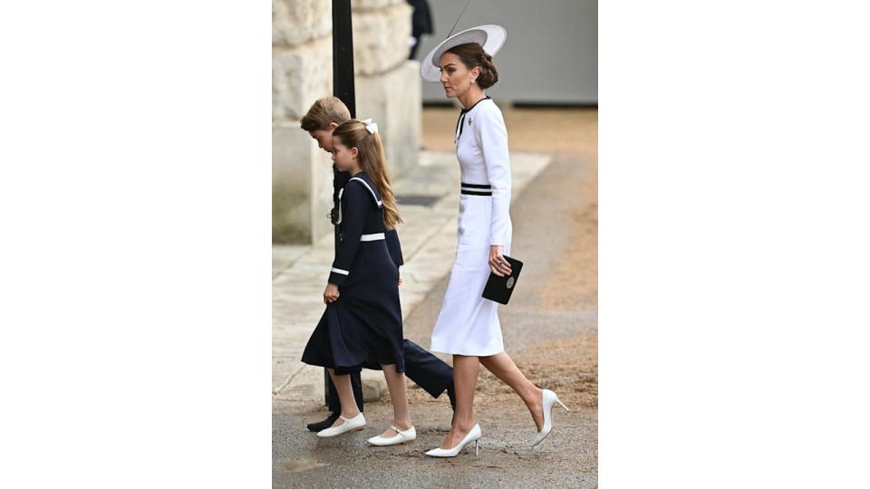 Kate attends Trooping the Colour 2024 with Prince George and Princess Charlotte