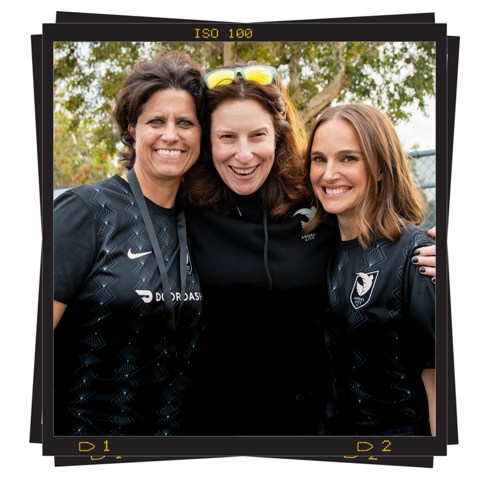 Angel City cofounders Julie Uhrman, Kara Nortman, and Natalie Portman