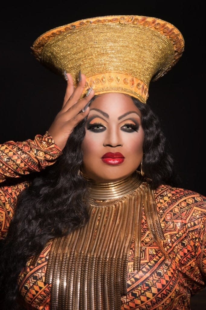 Erik Douglas, whose stage name is Aniyah Jade Oshanns, performs to defy people's conceptions of being Black and having a bigger body as a drag Queen.