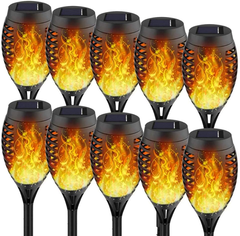 Flickering Flame Solar Lights