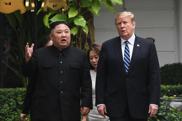 Donald Trump appeared to threaten a journalist with jail time after they took a photograph of a letter he said had been sent to him by North Korean leader Kim Jong-un.During an interview earlier this week with reporters from Time magazine, the president showed them a letter from the North Korean, who he said had dispatched it to him recently. White House press secretary Sarah Sanders intervened when a photographer took a photograph of it.The interview then continued, but appeared to become testy when the topic of special counsel Robert Mueller’s probe was brought up. “Excuse me,” Mr Trump said. “Under Section II — well, you can go to prison instead, because, if you use, if you use the photograph you took of the letter I gave you…confidentially, I didn’t give it to you to take photographs of it. So don’t play that game with me.”The reporter then asked of Mr Trump: “Were you threatening me with prison time?”The president replied: “Well, I told you the following. I told you you can look at this off-the-record. That doesn’t mean you take out your camera and start taking pictures of it. OK? So I hope you don’t have a picture of it.”Mr Trump, who has a love-hate relationship with the media, which he has referred to as the “enemy of the people” despite loving the attention he gets, then complained about the magazine’s coverage of him.“So go have fun with your story. Because I’m sure it will be the 28th horrible story I have in Time magazine,” he said. “It’s incredible. With all I’ve done and the success I’ve had, the way that Time magazine writes is absolutely incredible.”The White House has not immediately responded to enquiries about the interview.
