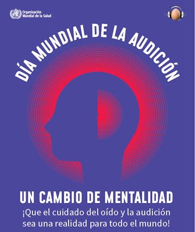 Cartel de la OMS para el Día Mundial de la Audición.