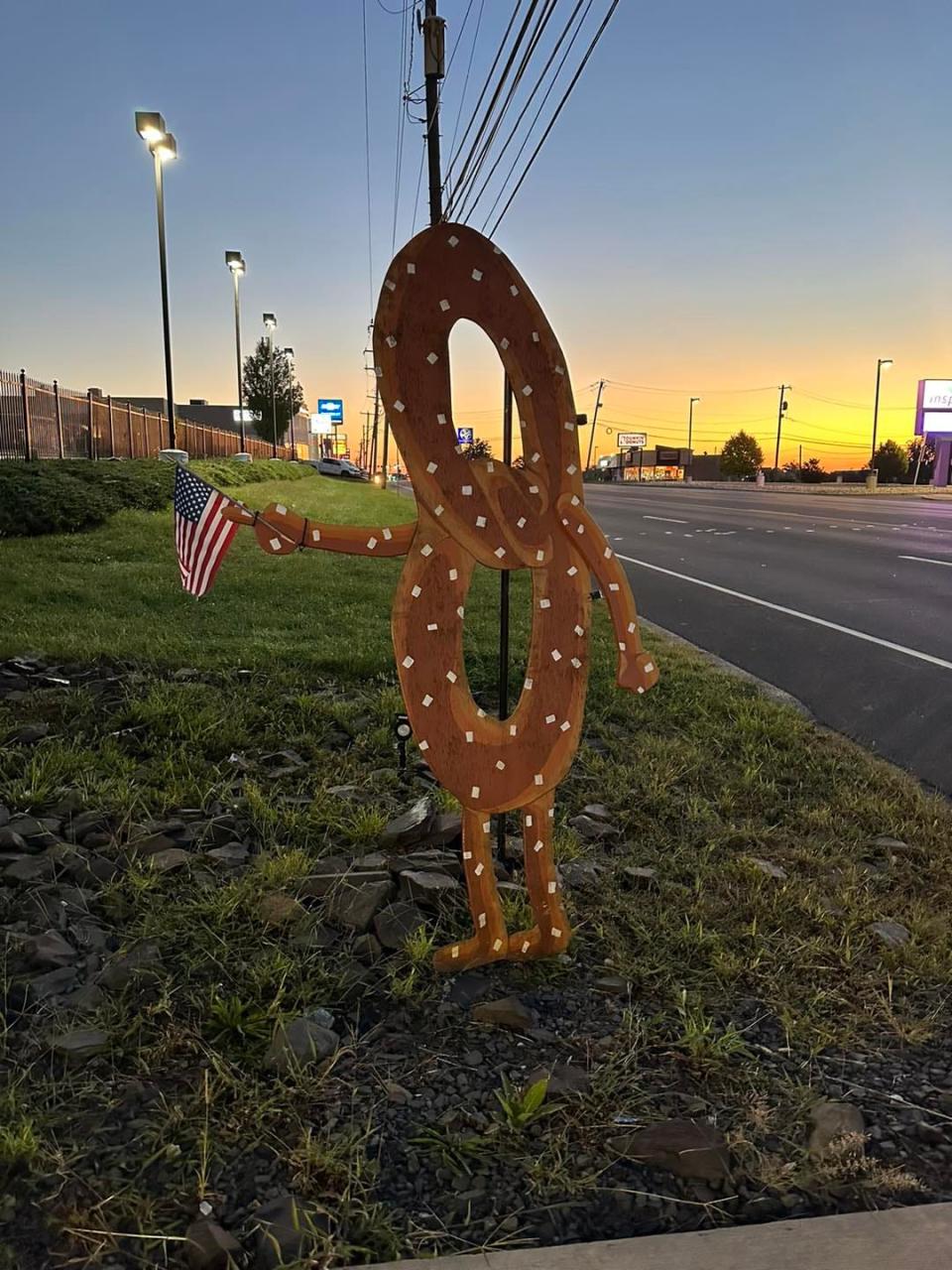 Doughseph, the mascot for The Philly Pretzel Factory's store in Langhorne, has been returned, injury-free. The Pretzel Factory noticed its beloved mascot went missing on Friday. After a weekend-long social media campaign, Doughseph was returned to The Pretzel Factory Sunday morning.