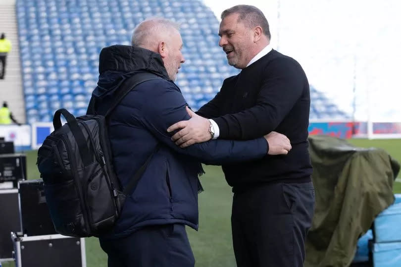 Ally McCoist and Ange Postecoglou -Credit:SNS Group