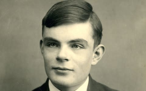 British mathematician Alan Turing at Sherborne School in Dorset, aged 16, in 1928 - Credit:  AFP