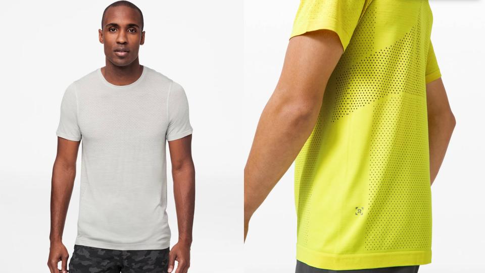 Keep cool on your run with this vented short sleeve.