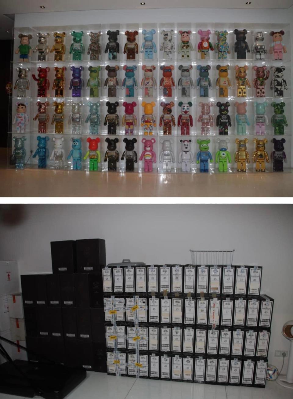 BE@RBRICK collections seized by the Singapore police