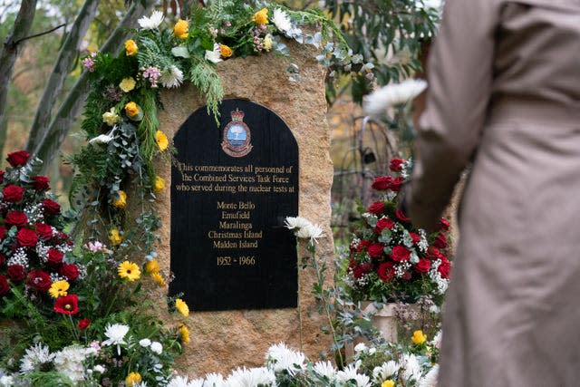 Nuclear test veterans honoured