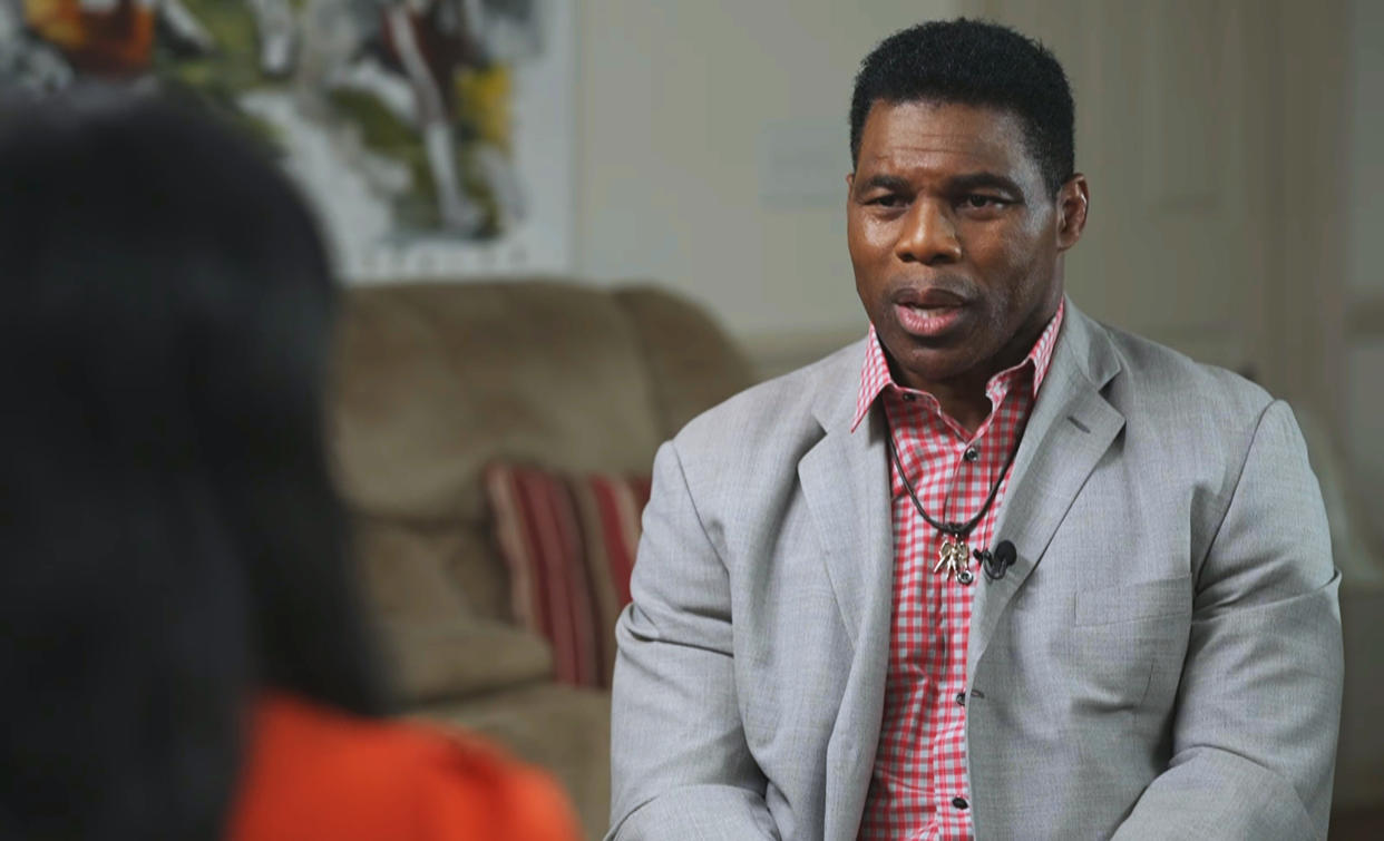 Georgia's GOP Senate candidate Herschel Walker during his NBC News interview.