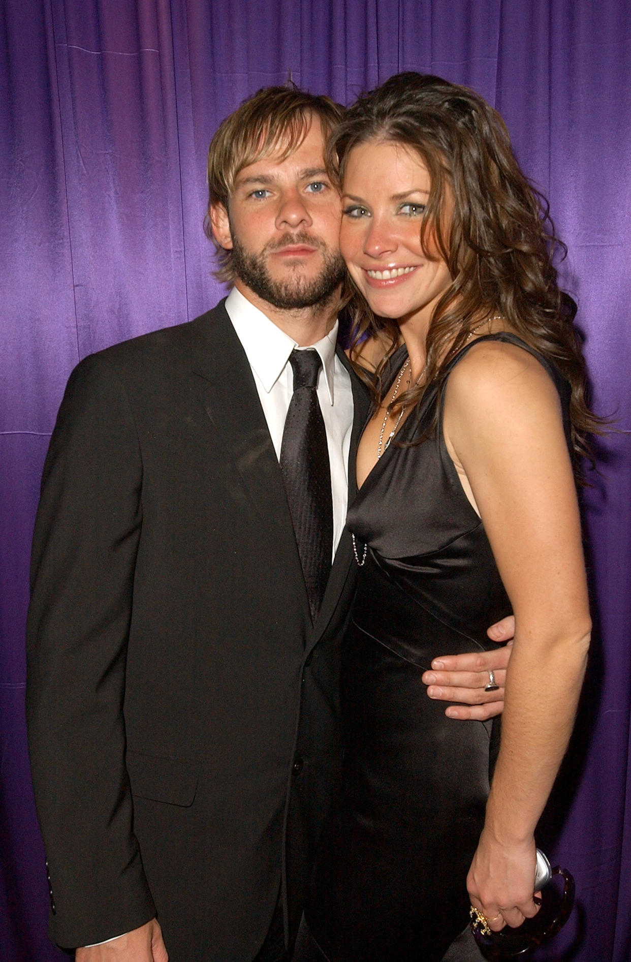 Dominic Monaghan and Evangeline Lilly (Photo by Michael Caulfield/WireImage for InStyle Magazine)