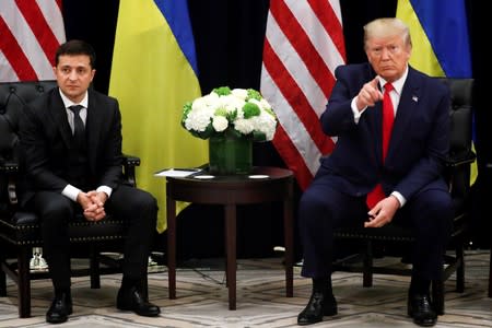 U.S. President Trump meets with Ukraine's President Zelenskiy in New York City, New York