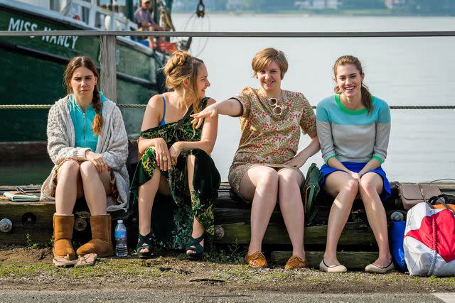 Mark Schafer/HBO (From left to right) Zosia Mamet, Jemima Kirke, Lena Dunham, and Allison Williams on ‘Girls’