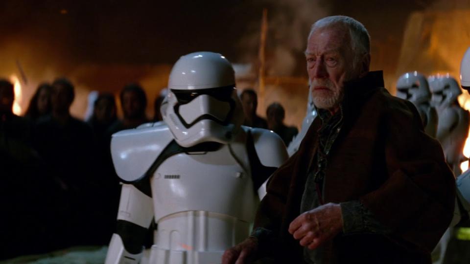 Max von Sydow as Lor San Tekka in <i>Star Wars: The Force Awakens</i>. (Disney)