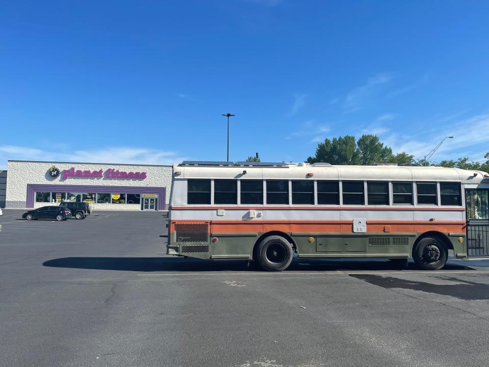 school bus parked in parking lot