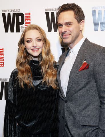 Walter McBride/WireImage Amanda Seyfried (L) and Thomas Sadoski