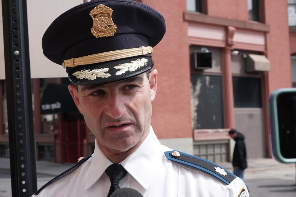 Deputy Chief Tom Verdi in 2018. In addition to his work on the police force, he has served on the board of Crossroads Rhode Island and was the first police officer on the state parole board.