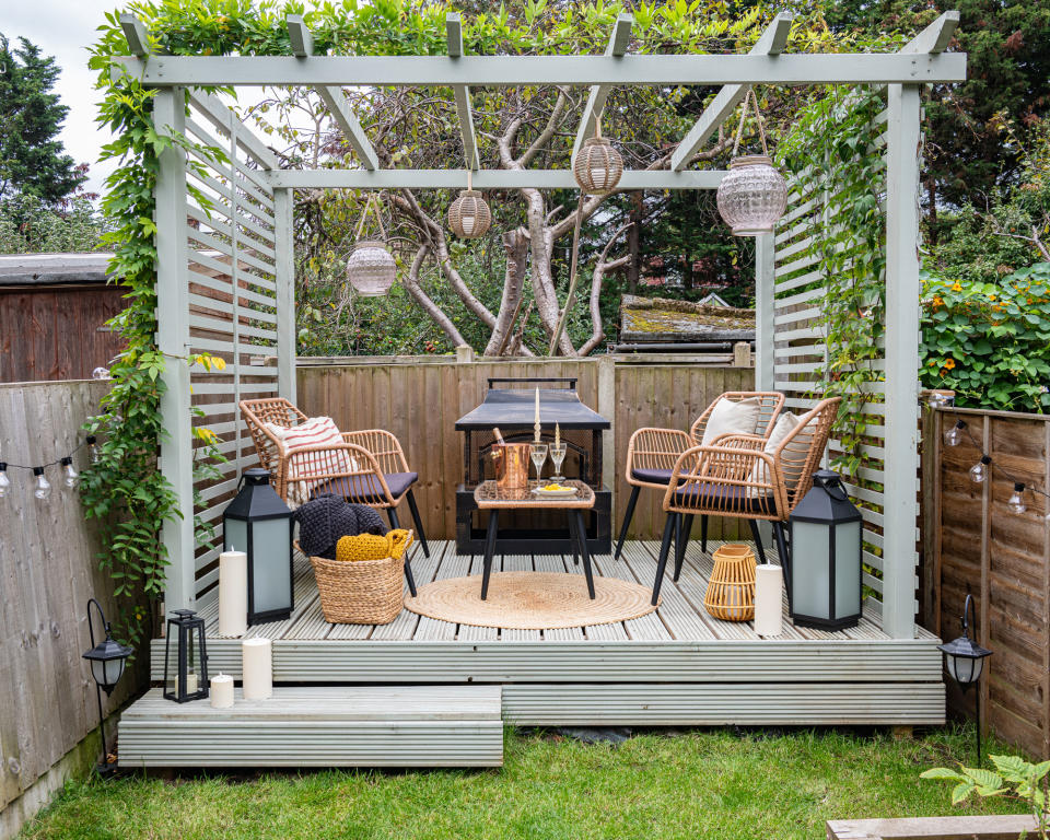 12. Try a low-budget revamp with a DIY pergola