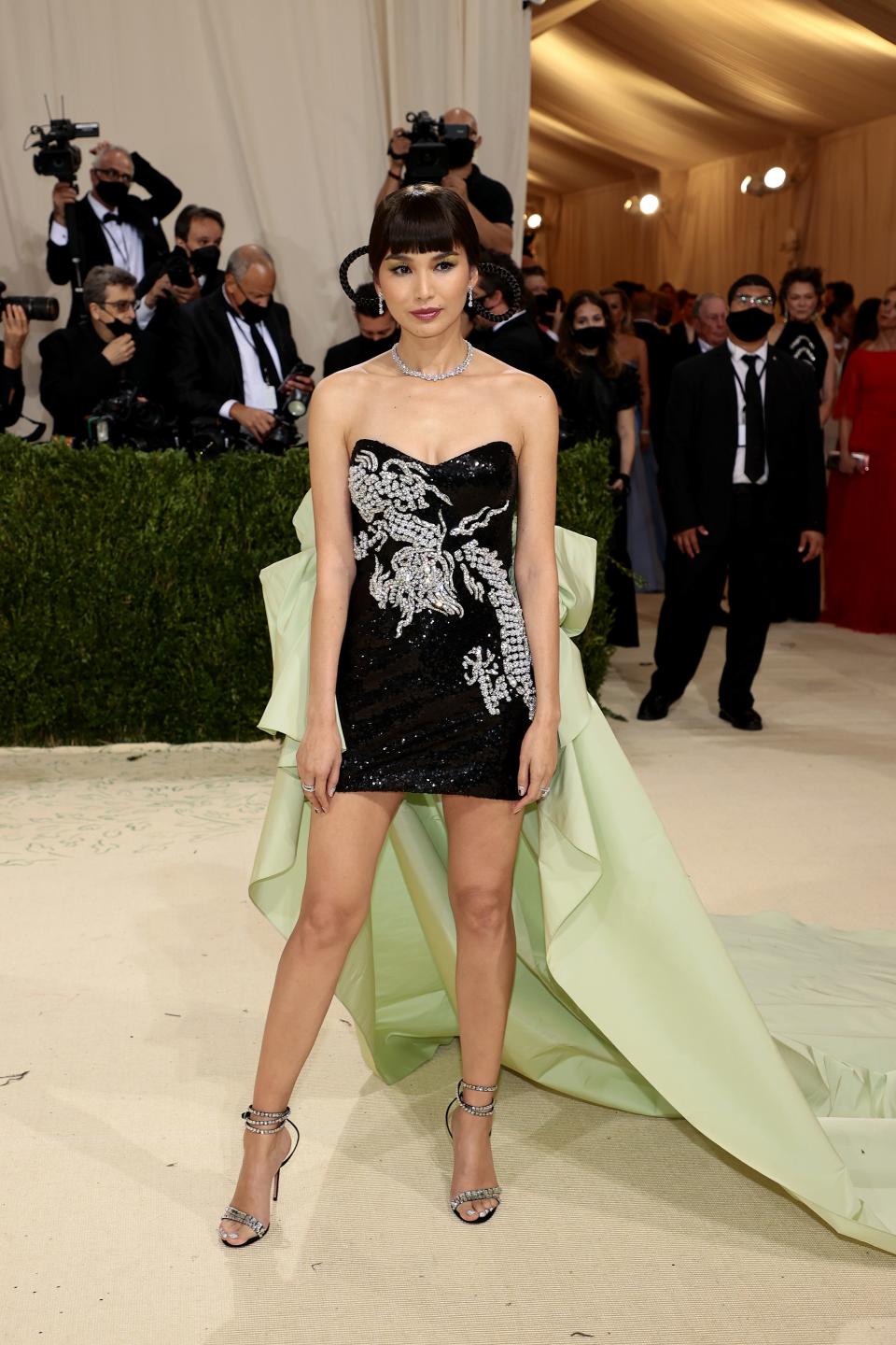 Gemma Chan attends the 2021 Met Gala celebrating "In America: A Lexicon Of Fashion" at the Metropolitan Museum of Art on Sept. 13, 2021, in New York City.