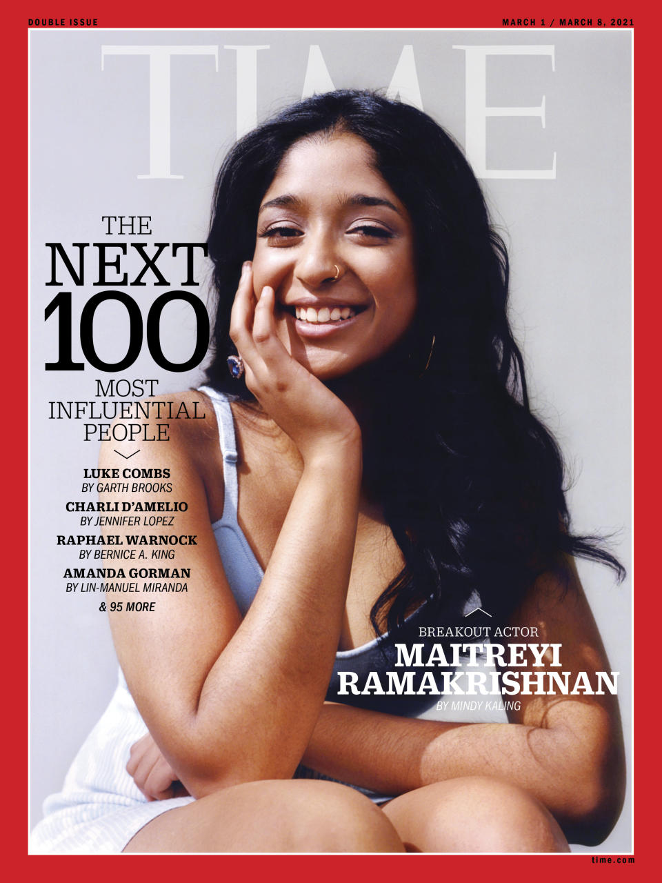 Maitreyi Ramakrishnan TIME100 Next cover (Photograph by Lindsay Ellary for TIME)