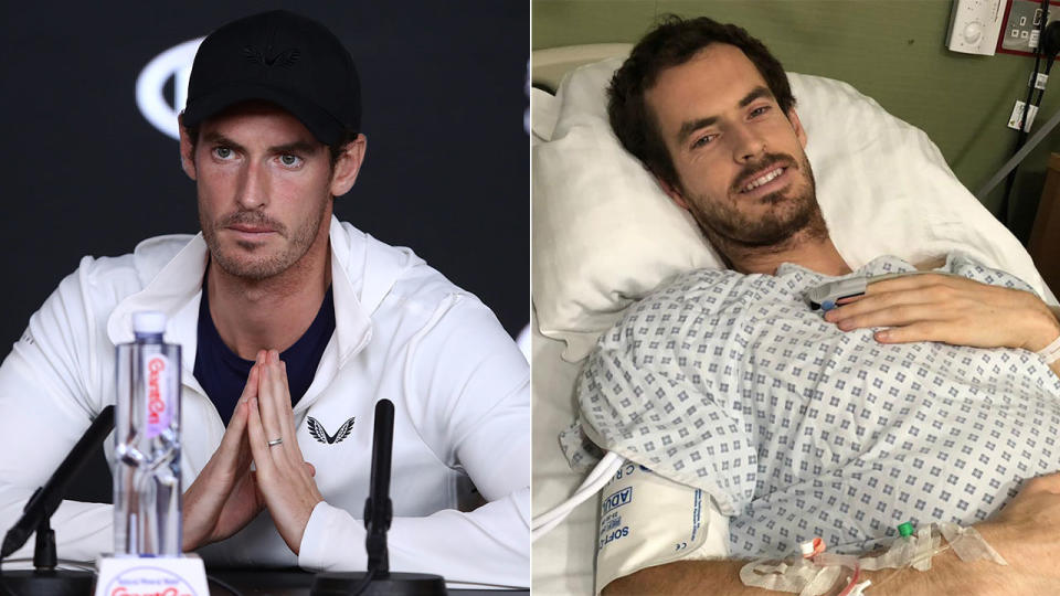 Murray has undergone surgery in a bid to prolong his career. Pic: Instagram/Getty