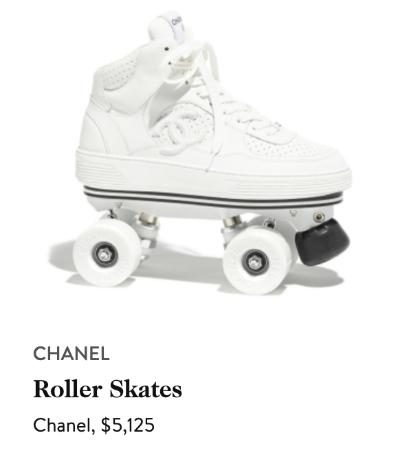 sneaker style chanel roller skates