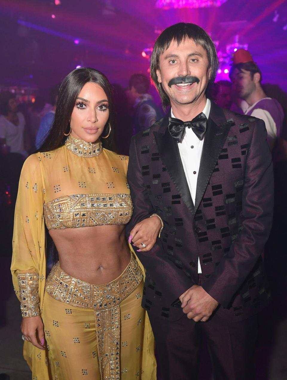 <p><strong>KIM KARDASHIAN</strong> and Professional Person Who Is Near Kim Kardashian <strong>JONATHAN CHEBAN</strong> dressed as What Happens When There Is Only Enough Time To Do One Costume Correctly.</p>