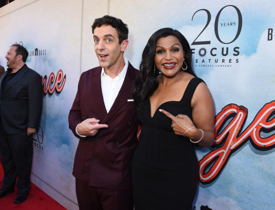 Mindy and BJ on the red carpet