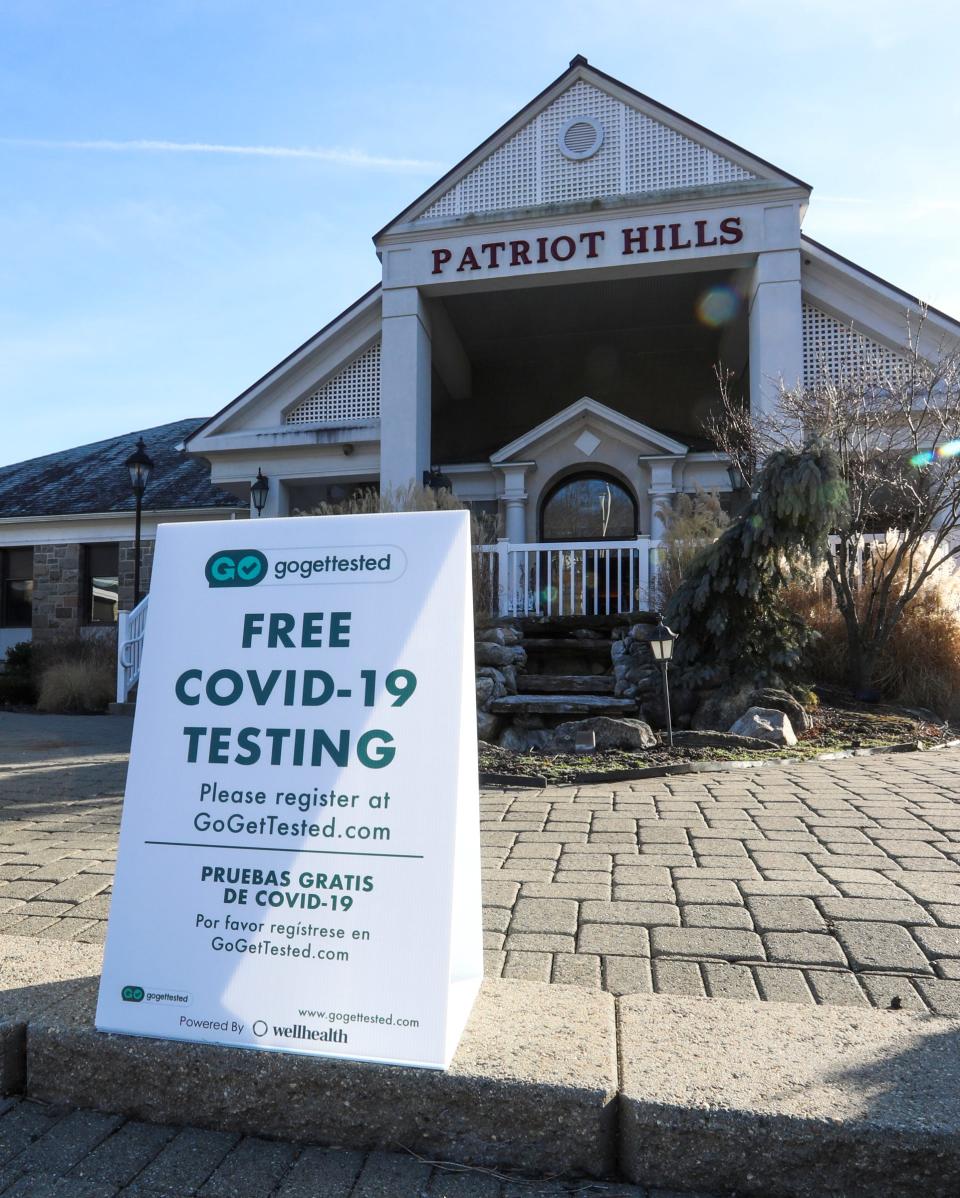 Patriot Hills Golf Course in Stony Point was one of six state-run facilities offering COVID-19 testing on Tuesday, January 4, 2022.