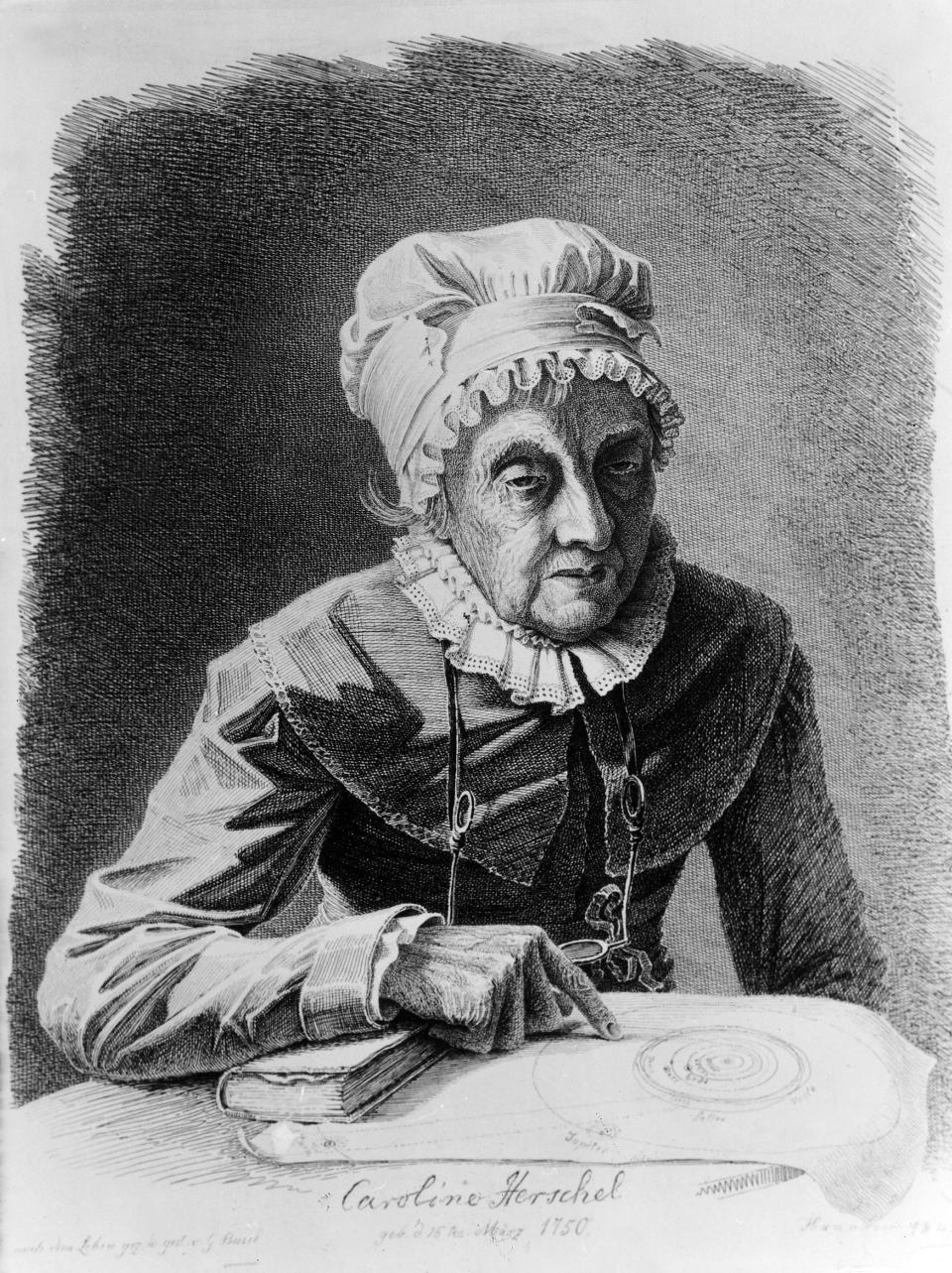 <a href="http://www.space.com/17439-caroline-herschel.html" target="_blank">Caroline Herschel</a> was a German astronomer who began a career in science as an assistant to her older brother William, helping him in the building of telescopes in the 1780s. But on her own, Herschel made history by discovering never-before-seen nebulae and star clusters, and becoming the first woman to ever discover a comet. She was also the first British woman to have her scientific research published by the British Royal Society.